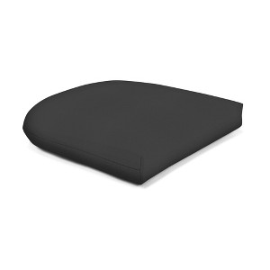 Casual Cushion Solid Sunbrella Fabric 1-Piece Indoor/Outdoor Wicker Seat Pad Cushion, 19.5"W x 19.5"L - 1 of 4