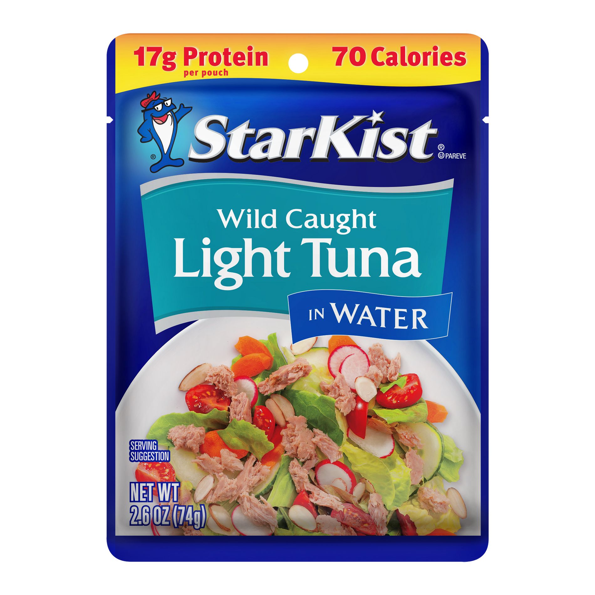 StarKist Chunk Wild Caught Light Tuna in Water Pouch - 2.6oz