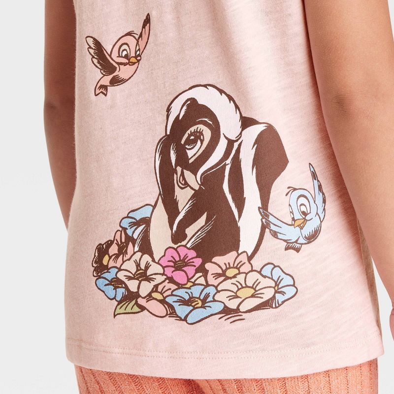Girls&#39; Disney Bambi Short Sleeve Graphic T-Shirt - Pink, 2 of 4