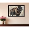 HomeRoots The Boss Bison Only Black Framed Print Wall Art - 2 of 4