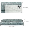 FATMOON Women’s Wallet-RFID Blocking Long Clutch Ladies Purse - Vegan Leather Embossed Flower Design, 12 Card Slots & Zippered Pockets - 3 of 4