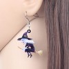 Cute Halloween Dangle Earrings - Acrylic Witch & Pumpkin Festival Jewelry Gifts for Women - 2 of 4