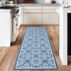 Machine Washable Modern Bedroom Area Rug Floral Large Area Rug Non Slip Throw Ultra Thin Stain Resistant Carpet for Living Room - 2 of 4