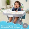 Fisher-Price SpaceSaver Simple Clean Adjustable Infant High Chair/Toddler Dining Seat with 3 Recline Positions and Deep Tray, Pearfection - 2 of 4