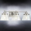 Urban Ambiance Luxury Traditional Bath Light 7.75''H x 24.5''W,  Brushed Nickel Finish,  Pawtucket Collection, UHP3991 - 4 of 4