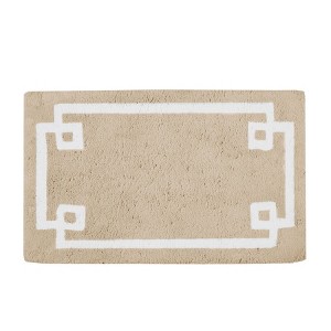AZL1 Life Concept Bath Rug and Mat with 100% Cotton Tufted Non Skid Backing Reversible Machine Washable for Bathroom Use, Brown, 12.8"*14.17"*7.87" - 1 of 4