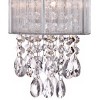 Possini Euro Design Silver Line Modern Wall Light Sconce Chrome 6" Crystal Glass for Bedroom Bathroom Vanity Reading Living Room Hallway House Home - 3 of 4