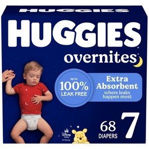 Huggies Overnites Diapers Econ+ Pack - Size 7 - 68ct - 1 of 4