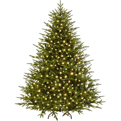 Yaheetech 6Ft/7.5Ft Pre-Lit Artificial Christmas Tree - image 1 of 4