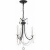 Crystorama Lighting Karrington 3 - Light Chandelier in  Matte Black - 3 of 4