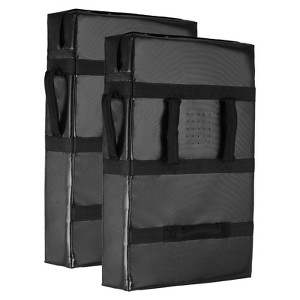 VEVOR Football Blocking Dummy, 24x16 in Blocking Pads, Kick Shield Pad with Handles, High-Density Sponge Tackle Dummies, 2PCS, Black - 1 of 4