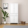 TiramisuBest 70.87" Tall Kitchen Pantry, Storage Cabinet , Kitchen Cabinet , Drawer and Adjustable Shelves, for Kitchen, Dining Room, White - 2 of 4