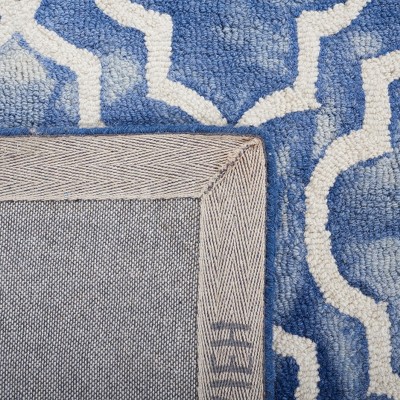 Ivory Hand-Tufted Wool Rectangular Area Rug 2' x 3'