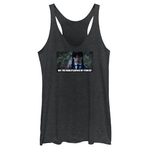 Women's Wednesday Are You Mansplaining my Power Racerback Tank Top - 1 of 4