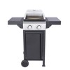 Zevemomo 2 Burner Propane Grill with Pizza Box,Durable Lid,Wheels, Foldable Side Tables,Stainless Steel Burner,24,600 BTU Gas Grill for Patio,Garden - 2 of 4