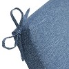 36.5" x 18" Outdoor/Indoor Squared Chair Pad Tory Denim Blue - Pillow Pad - image 2 of 4