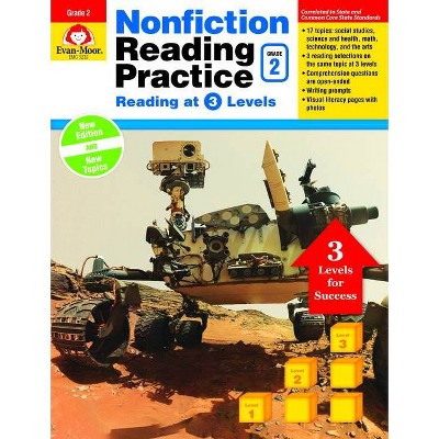 Nonfiction Reading Practice, Grade 2 - by  Evan-Moor Educational Publishers (Paperback)