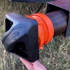 Camco 40310 Heavy Duty Plastic Magnetic Vented RV Bumper Cap Set with Airflow Vent Holes and No Insect Screen for 4 Inch Square Bumpers, Black - 4 of 4