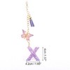Unique Bargains Star Sequin Letter X Butterfly Tassel Water Cup Pendant Purple 1 Pc - 2 of 4