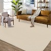 10'× 13' Washable Large Area Rug, Non-Slip, Low Pile, Modern Solid Grey, Stain Resistant Carpet for Living Room, Bedroom, Home Office - 3 of 4