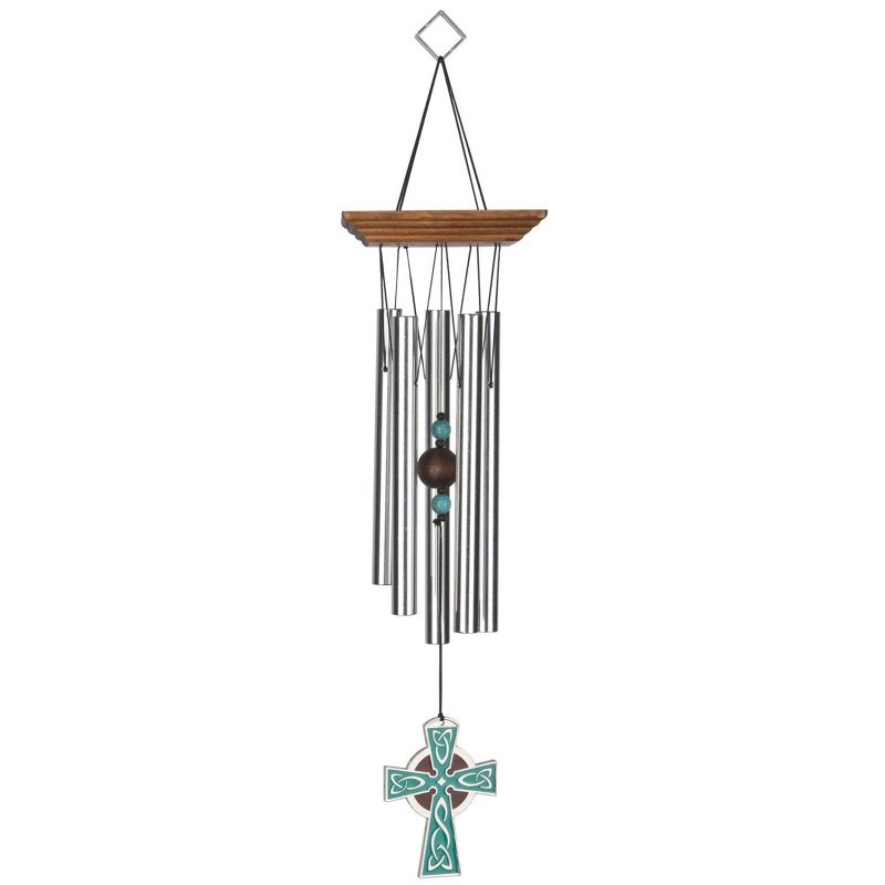 Woodstock Windchimes Woodstock Celtic Chime Cross, Wind Chimes For Outside, Wind Chimes For Garden, Patio, and Outdoor Décor, 17"L, 1 of 10