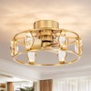 Airsurfer 20.8" Ceiling Fan with Remote, 6-Speed Reversible DC Motor, LED Light, Timer, Quiet Indoor Fan for Living Room & Bedroom - 2 of 4