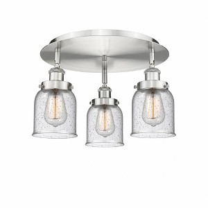 Bell - 3 Light Flush Mount In Art Deco Style-9.25 Inches Tall and 16.75 Inches Wide - 1 of 1