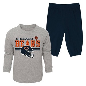 NFL Chicago Bears Boys' 2pk Pant and Long Sleeve T-Shirt Set - 1 of 3