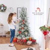 Tangkula 6/7/8 FT Artificial Christmas Tree w/1108 PE PVC Branch Tips & 250/340/450 LED Lights - 4 of 4