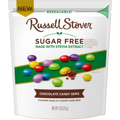 Russell Stover Sugar Free Candy Coated Chocolate Pc - 7.5oz