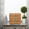Luxury Cotton Heavyweight Ultra-Plush Hand Towel Set of 4 by Blue Nile Mills - 2 of 4