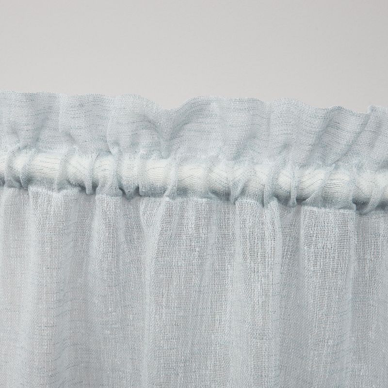Exclusive Home Belgian Sheer Rod Pocket Tier Curtain Panel Pair, 3 of 4
