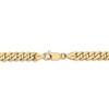 Black Bow Jewelry Mens 5.75mm 14k Yellow Gold Solid Beveled Curb Chain Bracelet - 3 of 4