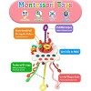 Baby Sensory Montessori Toys for 6-12-18 Months, Pull String Silicone Teething Toy, Toddler Birthday Gift Travel Toy for Infant - 2 of 4