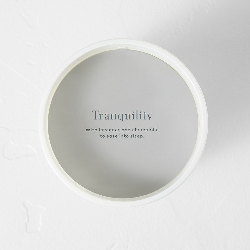 Tranquility Core Frosted Glass Wellness Jar Candle White - Casaluna™, 4 of 9