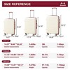 GustoWave 3 Piece Hardshell Luggage Set Expandable (20''/24''/28''), Lightweight Hardside Suitcase Set with TSA Locks, Double Spinner Wheels - 2 of 4