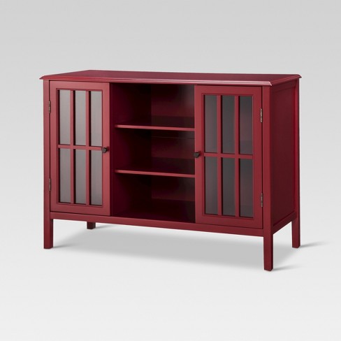 windham 2 door cabinet with shelves red - threshold™