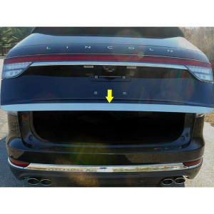 QAA Part RD60620 is a 1 Piece Stainless Steel Rear Deck Trim, Trunk Lid Accent, 1.75" Width That is Compatible with Lincoln Aviator 2020-2023 - 1 of 4