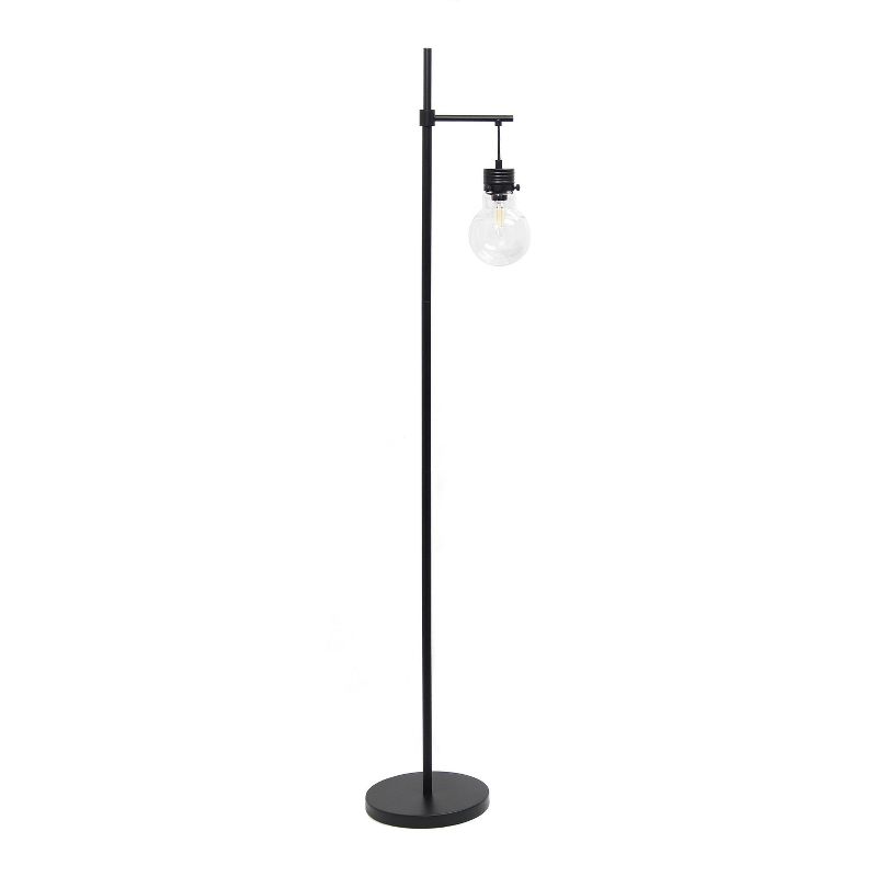 Beacon Floor Lamp with Glass Shade Black - Lalia Home, 1 of 8