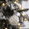 Whisen D3.9X4.3"H Christmas Ball Ornaments, Glass Decorative Hanging Ball Christmas Tree Ornaments, Set of 6 - 2 of 4