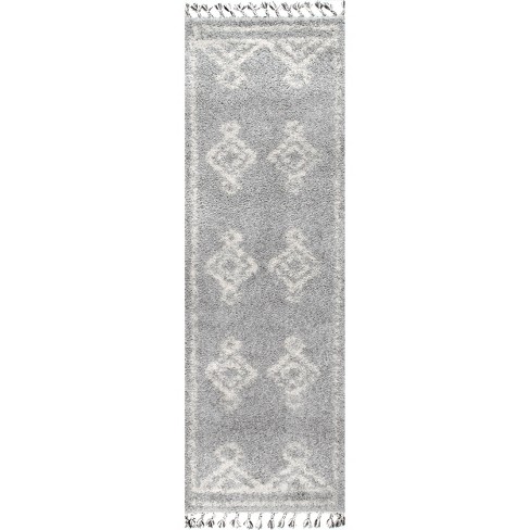 Nuloom Mackie Moroccan Diamond Tassel Rug : Target