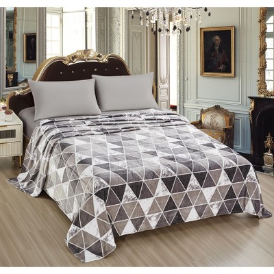 Noble House Super Soft and Ultra Comfy Luxe Printed Blanket - Layton