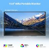 Portable Monitor 15.6'' FHD 1080P - Ultra-Slim Portable Laptop Monitor with Kickstand - IPS Display for PC, MAC, Phone, Xbox, PS5 - USB C & HDMI - 2 of 4