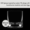Orrefors Erik Double Old Fashioned Glasses (Set of 4) - 12 Fl. Oz., Minimalistic Glasses with Heavy Base - Dishwasher Safe - 3 of 4