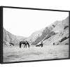 Amanti Art Moke Lake Horses IV by Laura Marshall Framed Wall Art Print - 2 of 4