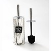 J&V TEXTILES Ceramic Toilet Brush, Toilet Bowl Brush with Extra Long Handle Durable Bristles Toilet Scrubber and Covered Holder for Toilet Brush Set - 4 of 4