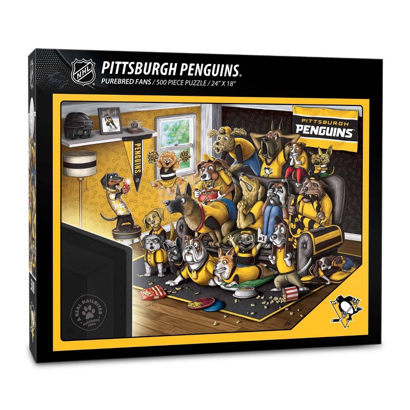 NHL Pittsburgh Penguins 500pc Purebred Puzzle, 1 of 4