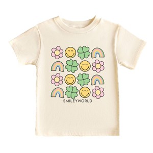 The Juniper Shop SmileyWorld Smiley Clover Daisy Toddler Short Sleeve Tee - 1 of 4