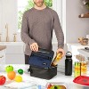 OPUX Insulated Lunch Box Men Women Adult, Compact Soft Cooler Bag Kids Boys Girls, Leakproof Small Pail Work School - 3 of 4