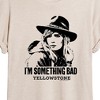 Women's - Yellowstone - Im Something Bad Oversized Graphic T-Shirt - 2 of 4